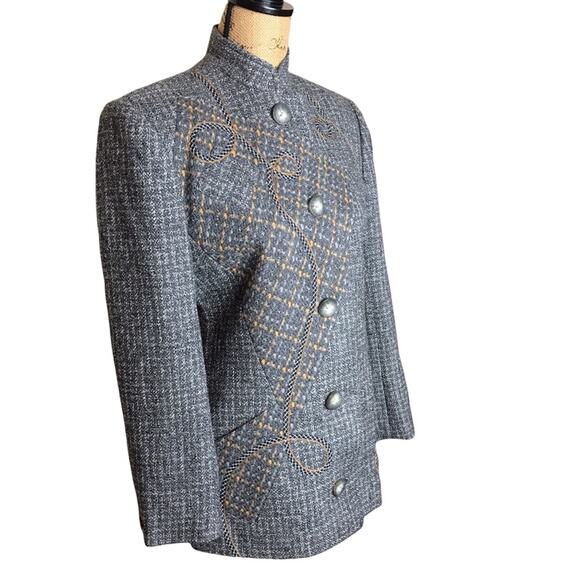 Koos Van Den Akker Size 2 Vintage 2-Piece Wool Collage Patchwork Suit - Picture 8 of 16